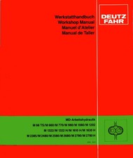 Deutz Fahr Werkstatthandbuch MD Arbeitshydraulik Mähdrescher Siehe Foto