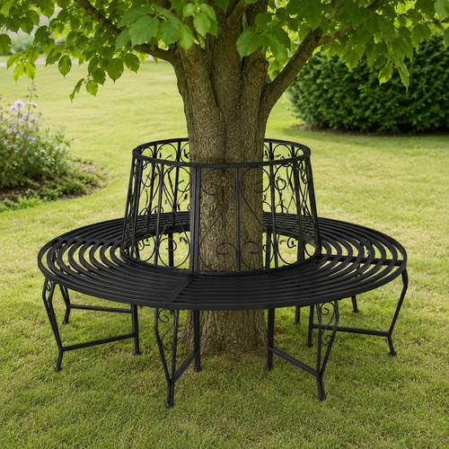 Baumbank rundbank gartenbank - baumbank,