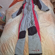 Schneeanzug, Skianzug, Kiabi Kids, Gr. 176, 16 Jahre, grau/rot/schwarz, Kapuze