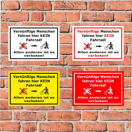 Schild vernünftige menschen - schild,