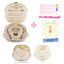 ZWEN Milchzahnbox Milchzahndose Zahndose für Kinder Jungen & Mädchen Milchzähne