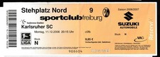 Altes TICKET SC Freiburg vs