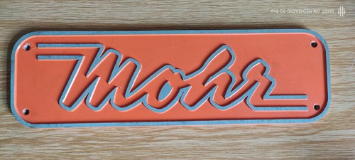 Original mohr gussschild - original,