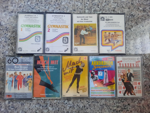 Musikkassetten konvolut - 9x,