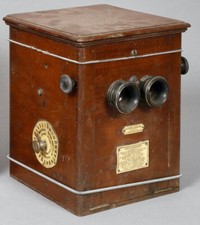 Stereobildbetrachter Stereo-Classeur Le Verascope Richard, im Nussbaum