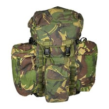 British Army DPM 120L Bergen Rucksack + Seitentaschen - langer Rücken - Grade 1