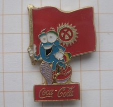 COCA-COLA / ATLANTA 1996 / IZZY / KIRGISIEN FAHNE.... Sport Pin (140c)