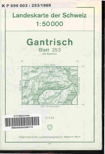 Gantrisch landeskarte der - landeskarte,