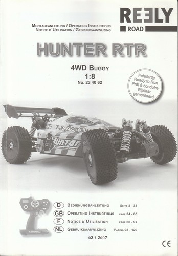 Verbrenner hunter rtr 4wd - rtr,