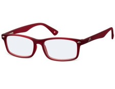 Lesebrille mit Blaulichtfilter Montana BLF83B dunkelrot  für PC HANDY 0 bis +3,5
