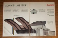 Seltene Werbung CANON NP-4540 Kopierer - Schnellhefter 1986