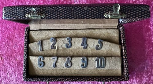 Antike tischnummer set - set, 835