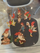 Alte Weihnachts-Dekoration Wichtel Pappmache Denmark God Jul Vintage