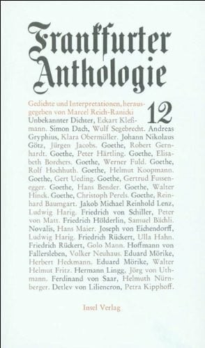 Frankfurter anthologie buch - frankfurter,