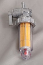 HOLZER Diesel Filter mit Schauglas, Wasser Diesel Abscheider, mit Absperrhahn