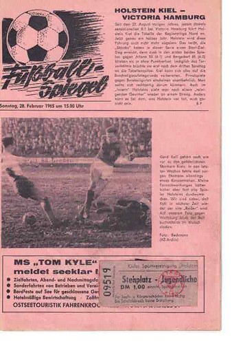 Fussball programmheft 64 65 - , 64/65