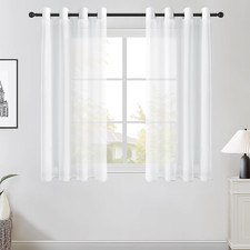 Topfinel Gardinen Kurz Vorhang