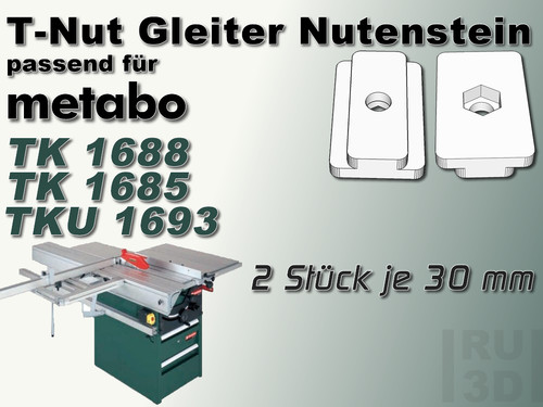 Nut stein gleiter - t-nut,