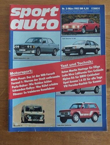 Sport auto 1982 bmw - sport, alpina