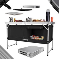 24MOVE® Campingküche Küche Campingschrank Alu Outdoor Camping faltbar Kochen