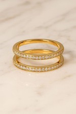 Doppel Ehering 14K Gold