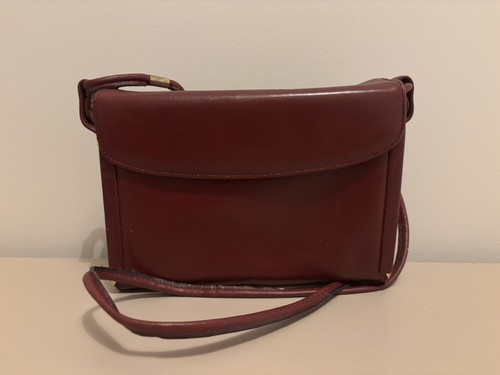 Vintage leder handtasche - leder,