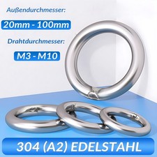 Edelstahl Rundring 3 4 5 6 8