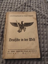 Original HJ Schulungsheft 1941 – „Deutsche in der Welt“ – Zeitdokument NS WW2