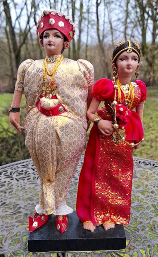 Trachten puppe hochzeitspaar - puppe,