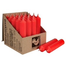 25 Stabkerzen 100 x 22 mm