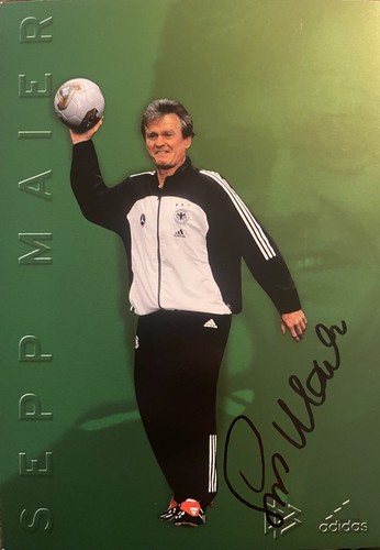 Sepp maier autogrammkarte - maier,