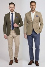 Herren Twill Baumwolle Blazer