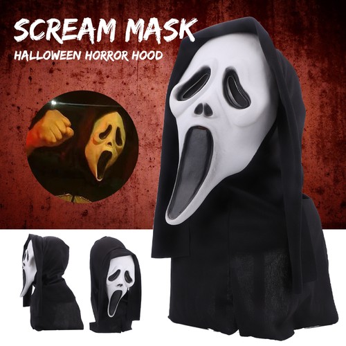 Scream maske latex - latex, kopf