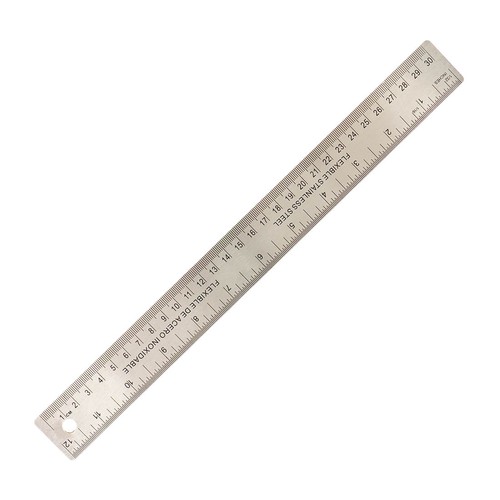 Stahllineal 30cm edelstahl - 30cm,