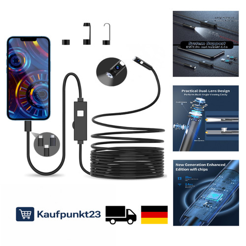 Dual lens endoskopkamera 1080p - dual,