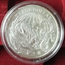 2021 St. Helena £1    1 Oz Silver Coin Chinese Trade Dollar