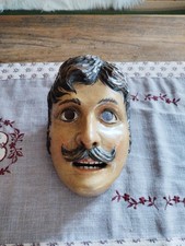 Ältere WERDENFELSER HOLZLARVE / HOLZMASKE / LARVE / MASKE / FASCHING / FASNACHT