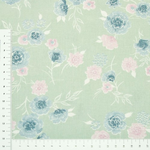Blumen auf hellgrün - blumen, serie