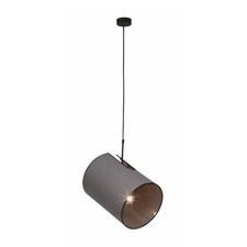 Brilliant Pendelleuchte Deckenlampe Indipendent Textil Grau/Schwarz max. 60W E27