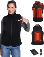 Beheizbare Weste Damen, Heizweste Damen, Wärmeweste Mit Akku, Beheizte Weste