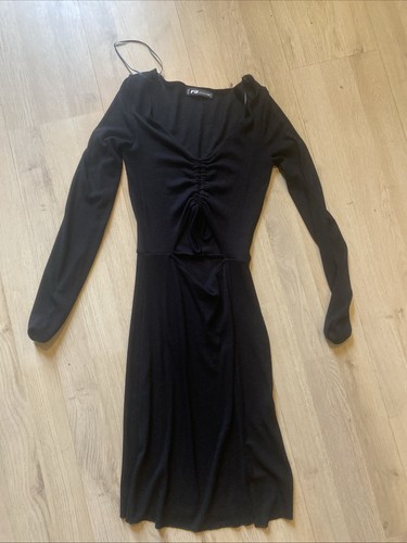 Schwarzes langarmkleid eng - schwarzes,