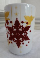 Becher KAHLA  TOUCH! weiss, Schneeflocke + goldene Engel **TOPP**