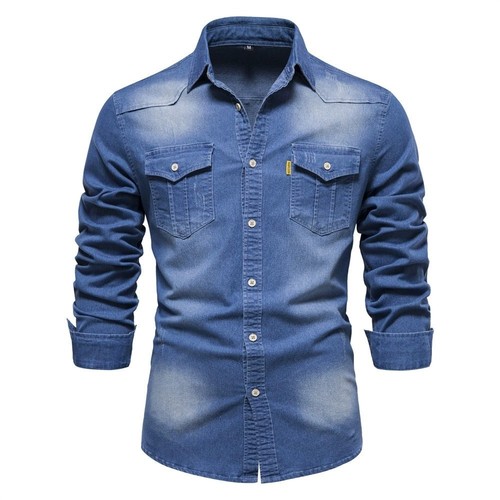 Herren jeanshemd denim - herren,