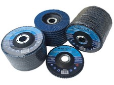 Fächerscheiben Ø 125mm Lamellenscheiben INOX Metall Edelstahl Korn P40 -P60 -P80