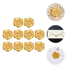  10pcs Wachssiegelaufkleber Dank an Siedler Aufkleber Lackversiegelungsaufkleber