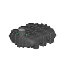 Zisterne 2500 Liter Flachtank Regenwassertank Erdtank flach Wassertank FLAT