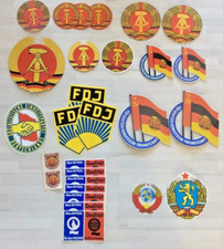 DDR Symbole Konvolut - Staatsemblem, FDJ-Emblem usw. siehe Beschreibung