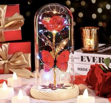 Galaxie bunte Rose Kristall