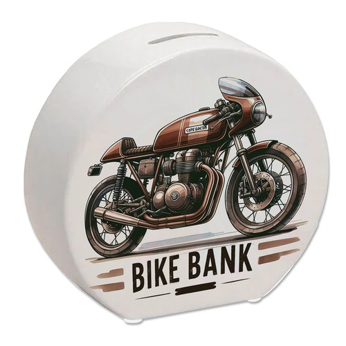 Cafe racer motorrad - motorrad, spardose