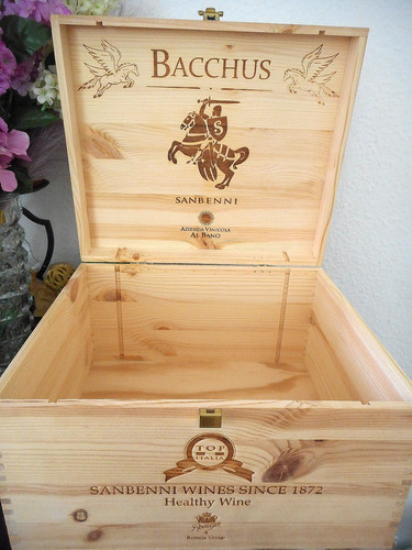 Weinkiste holz mit deckel - holz,